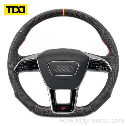 Carbon Fiber Steering Wheel for Audi RS6 RS7